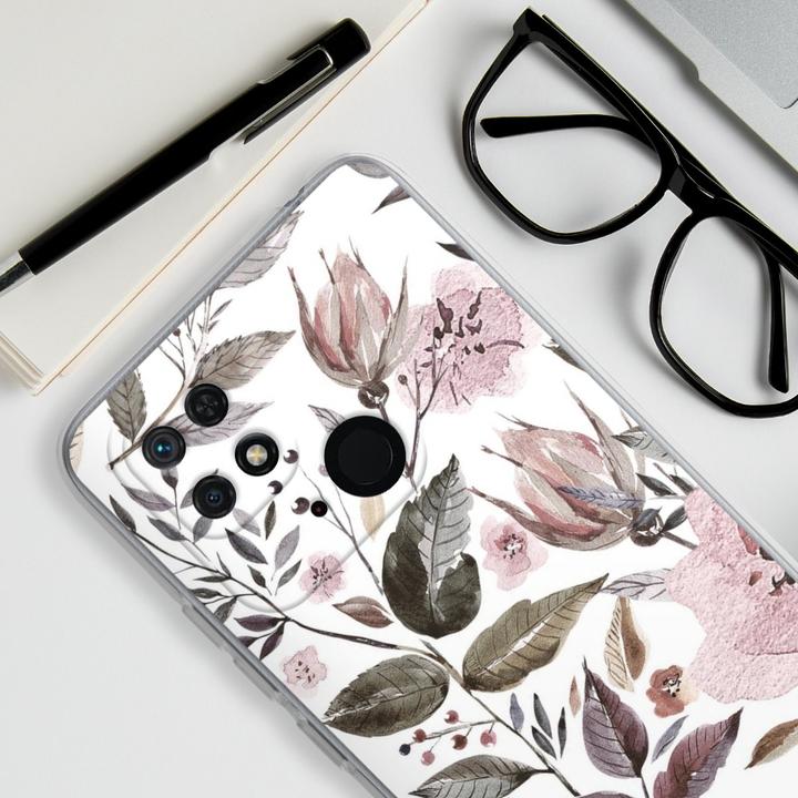 Produktbild DeinDesign Silikon Hülle für Xiaomi Redmi 10C Handyhülle Case Smartphone Schutzhülle Blumen Pastell (Xiaomi Redmi 10C)