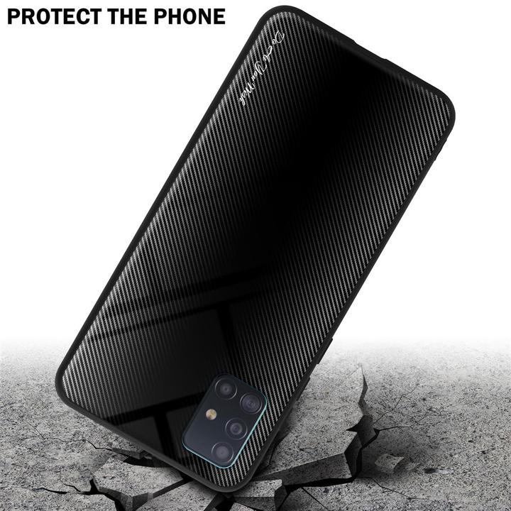 Produktbild Cadorabo TPU Gestreiftes Glas Cover (Samsung Galaxy M40s)