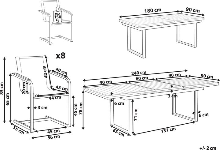 Produktbild Beliani Valcanetto/Cosoleto (94 cm)