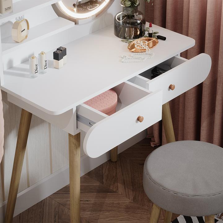 Image du produit Vicco Edda avec éclairage LED et tabouret (80 x 40 x 121 cm)