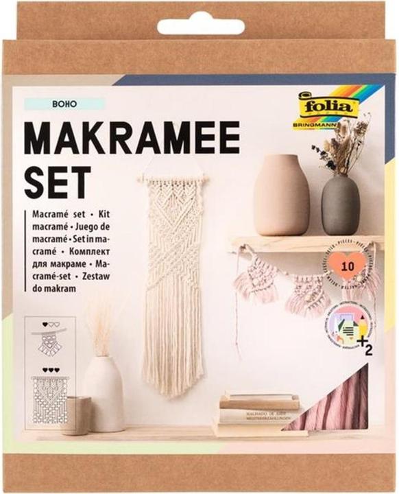 Actual product image Folia Craft set macramé Urban Jungle