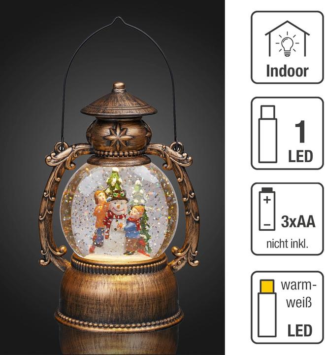 Produktbild Hellum Schneekugel - LED Laterne (524321)
