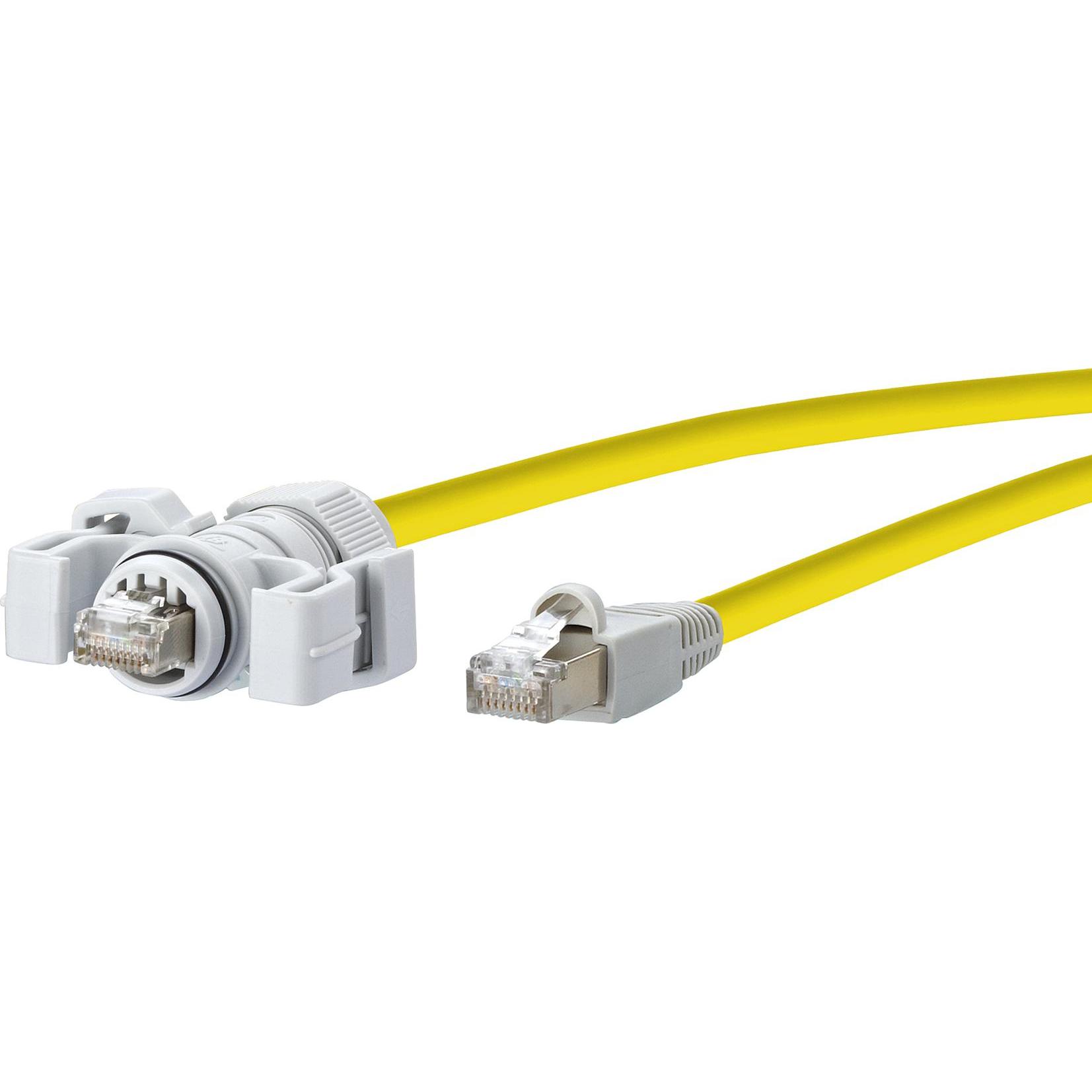 Metz Connect E-DAT Industry Patchkabel V6 IP67 - RJ45 10,0m (S/FTP, CAT6, 10 m), Netzwerkkabel