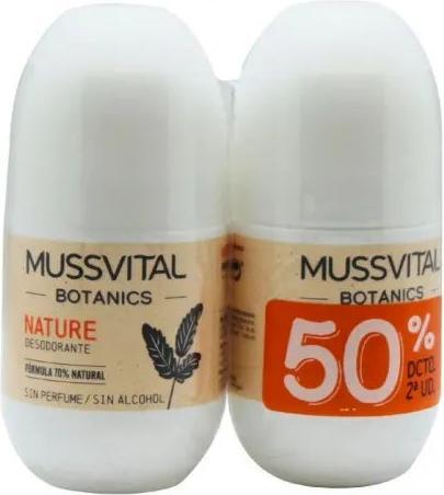Image du produit Mussvital Botanics Deo Nature 75ml - Pack de 2 (150 ml)