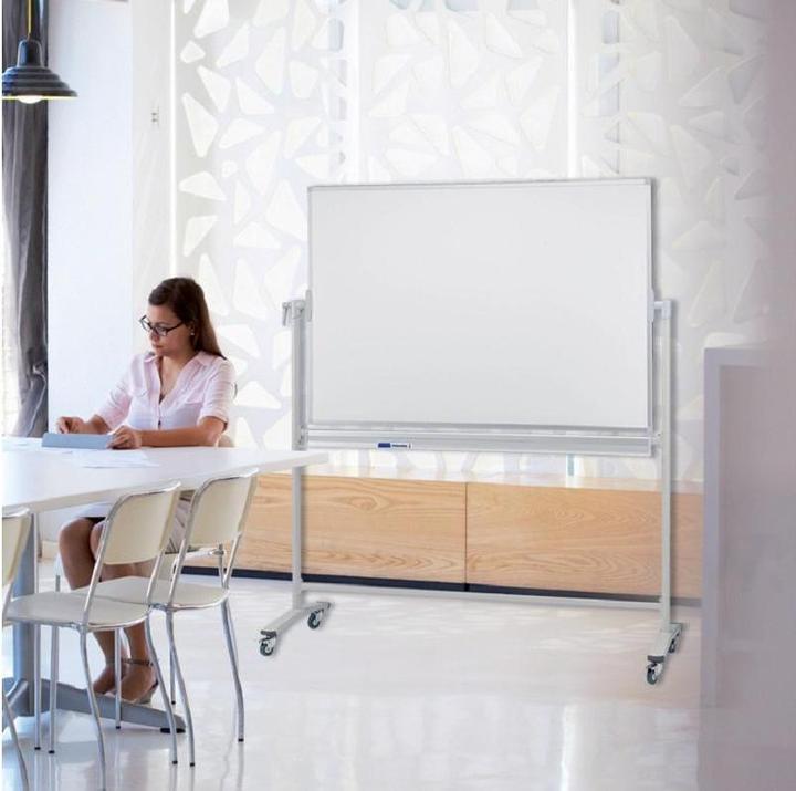 Produktbild Franken Whiteboard Mobil mit Drehfunktion Stahl (200 x 100 cm)