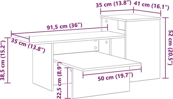 Actual product image vidaXL Konsolen-Tische (35 x 35 x 38.50 cm)