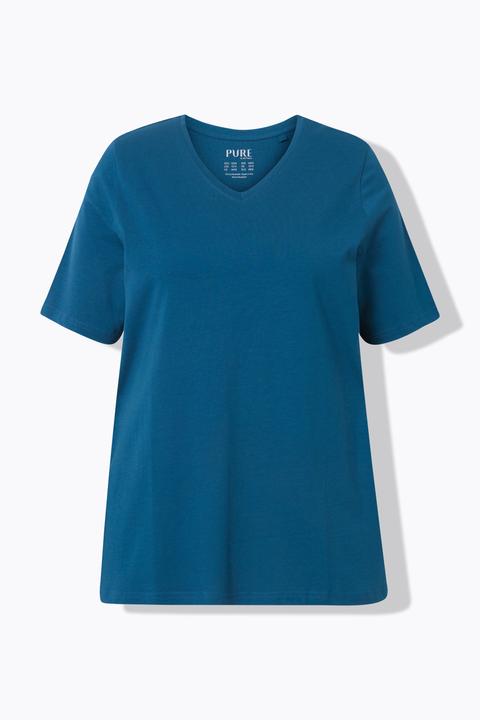 Produktbild Ulla Popken T-Shirts, 2er-Pack, V-Ausschnitt, Halbarm (56)