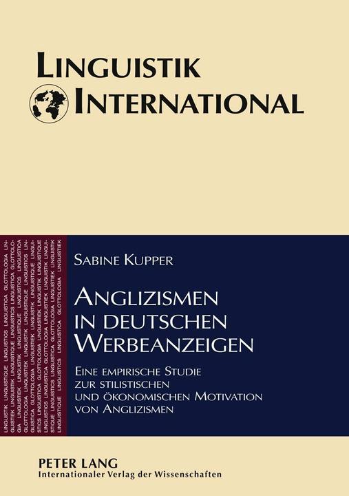 Produktbild Anglizismen in deutschen Werbeanzeigen (Deutsch, Sabine Kupper, 2007)