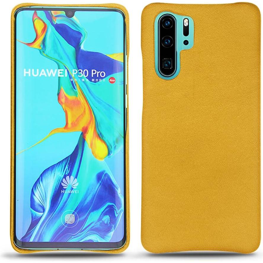 Noreve Lederschutzhülle (Huawei P30 Pro), Smartphone Hülle, Orange