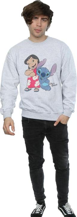 Actual product image Disney Mens Lilo And Stitch Classic Sweatshirt (M)