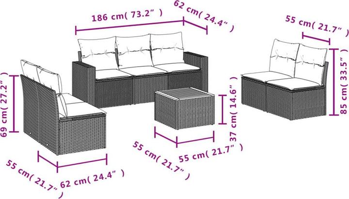 Actual product image vidaXL Melanie