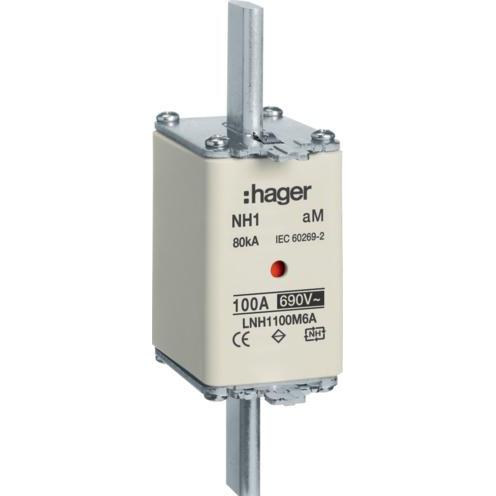 Hager, Sicherung, LNH1100M6A (NH-DIN Sicherung, 100 A, Träge)
