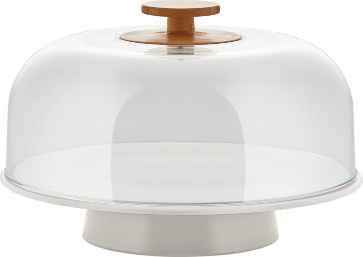 Alessi Tortenplatte MATTINA hellgrau