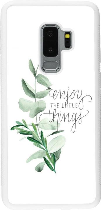 Actual product image PhoneLook Cover Silicone white Enjoy the little things (Samsung Galaxy S9+)