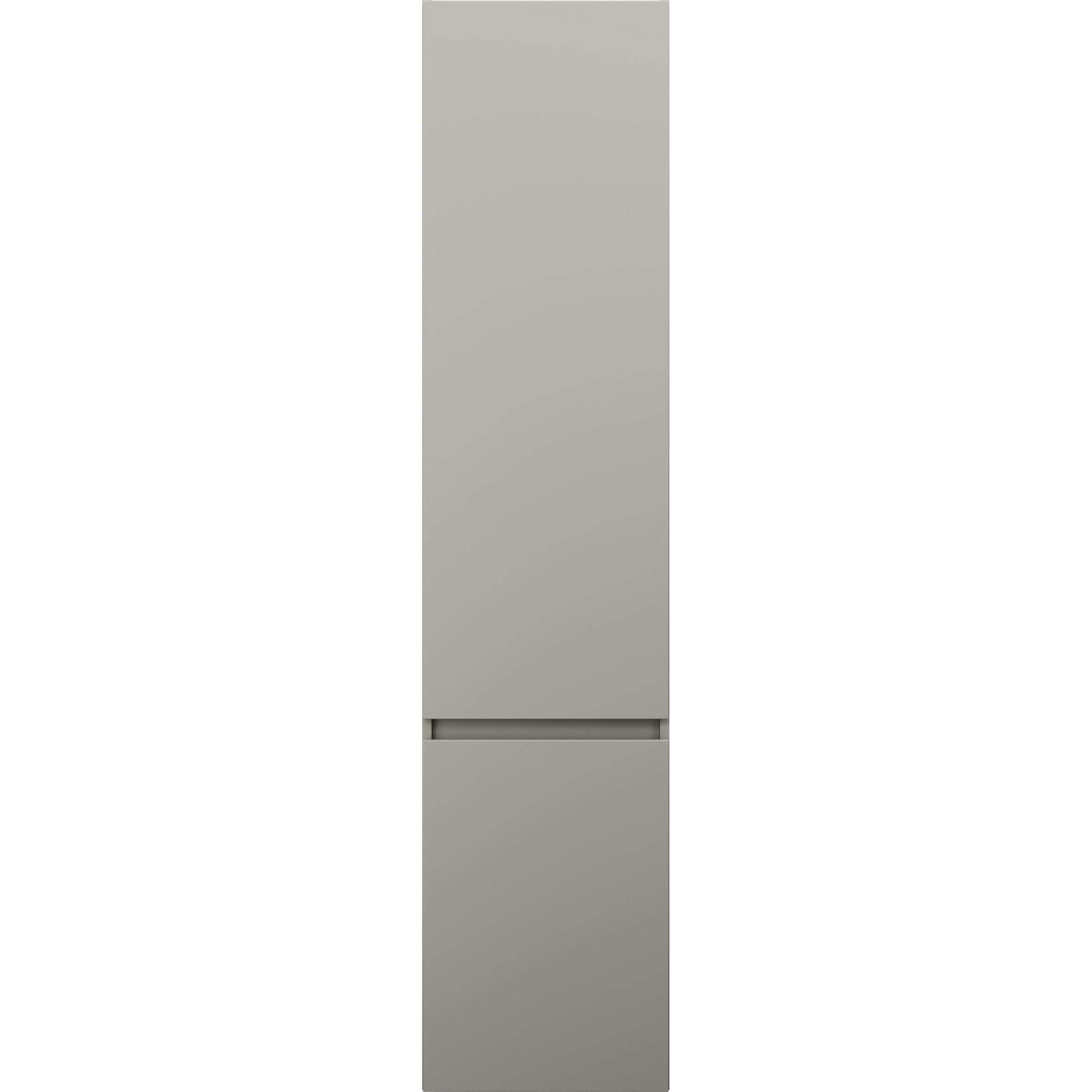 burgbad, Badezimmerschrank, Lin20 Hochschrank Wandhängend mit 2 Türen, 345mm Tiefe, Türanschlag links, 400x345x1760mm