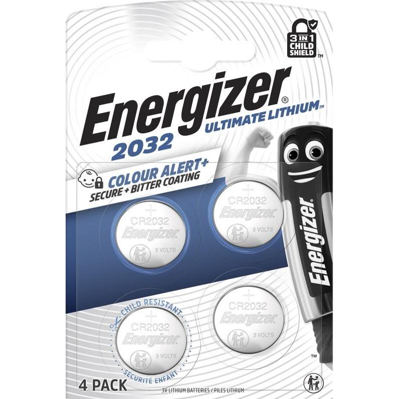 Energizer Knopfzelle CR 2032 3 V 4 St. 235 mAh Lithium E304206100 (4 Stk., CR2032, 235 mAh), Batterien + Akkus