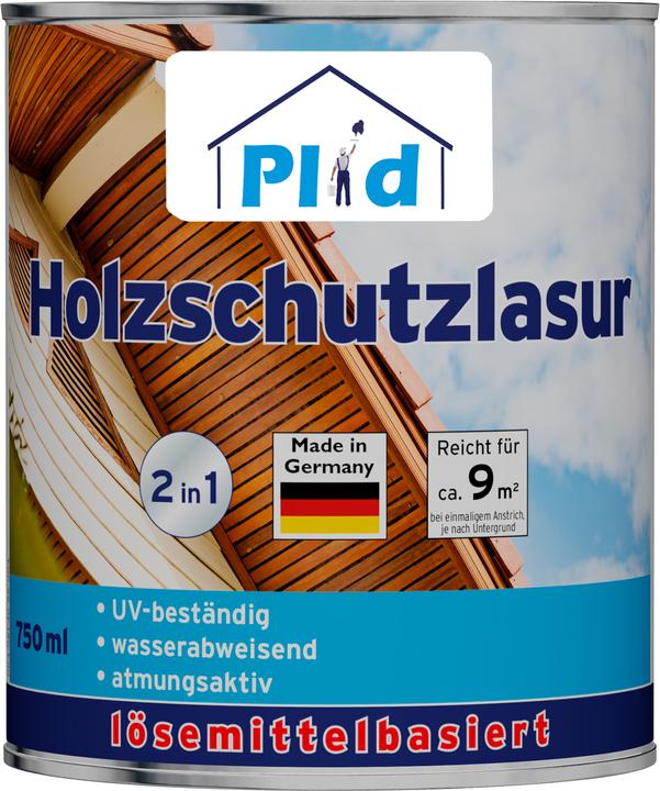 Plid Wood preservative glaze 0.75l for approx. 8m² /wood glaze wood preservative wood primer