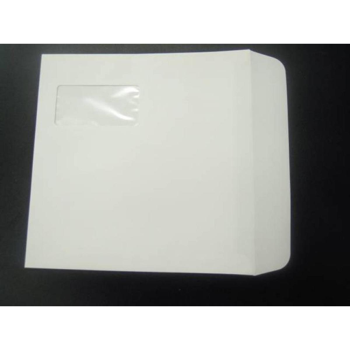 Thumbnail - Blanke, Briefumschlag, Briefumschläge 220x220mm 100g/qm gummiert Fenster VE=100 Stück weiss (100 x)