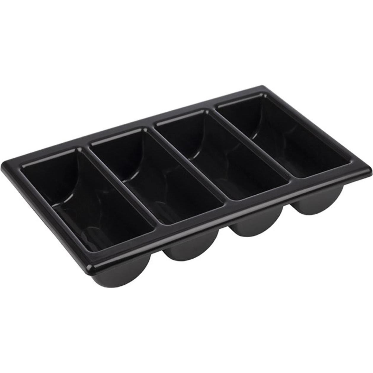 APS Besteckbehälter GN 1/1, Besteckkasten, Schwarz