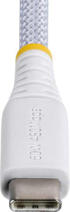 Image du produit StarTech .com USB2CC15CMNCBRWH, 0,15 m, USB C, USB C, USB 2.0, 0,48 Gbit/s, Blanc (0.15 m, USB 2.0, 60 W)