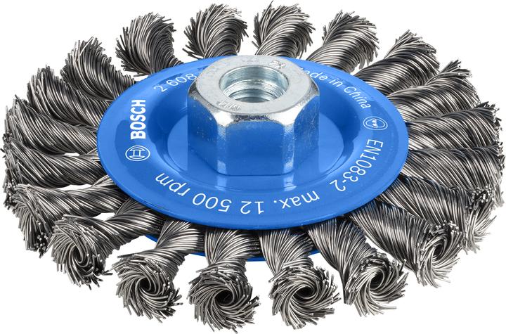 Actual product image Bosch Professional Zubehör PRO Metal heavy disc brush, 115 x 0.5 mm, thread (P12)