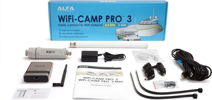 Produktbild Network WiFi-Camp Pro 3 Dual-Band 2.4 & 5 GHz WiFi versterking & Hotspot