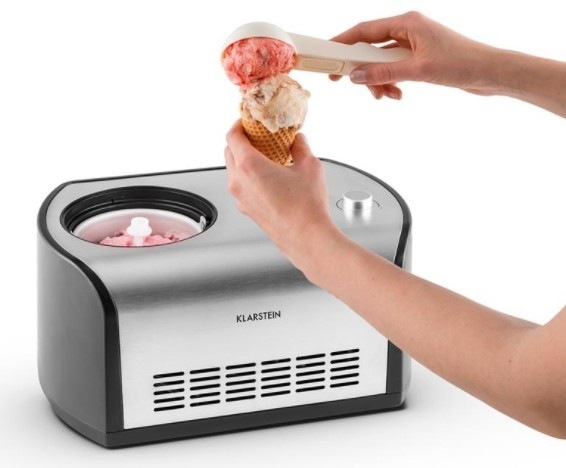 Image du produit Klarstein Snowberry and Choc Machine à glace 1,2l Fonction de maintien au frais InoxLook