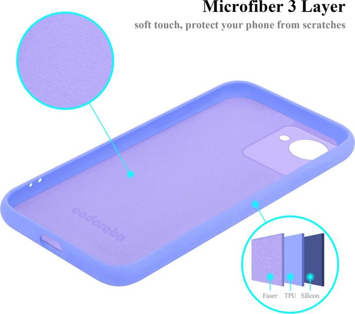 Image du produit Cadorabo TPU Liquid Silicone Case Housse pour Realme C30 / Narzo 50i PRIME (Realme Narzo 50i Prime, Nokia C30)