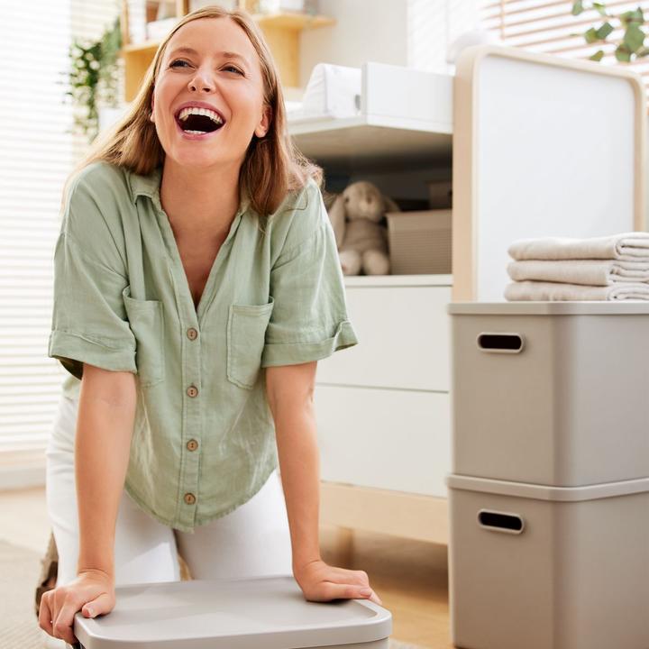 Produktbild Rotho Babydesign Spielzeugbox KAYO L Cappuccino