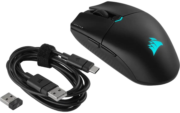 Produktbild Corsair Katar Elite RGB (Kabellos, Kabelgebunden)