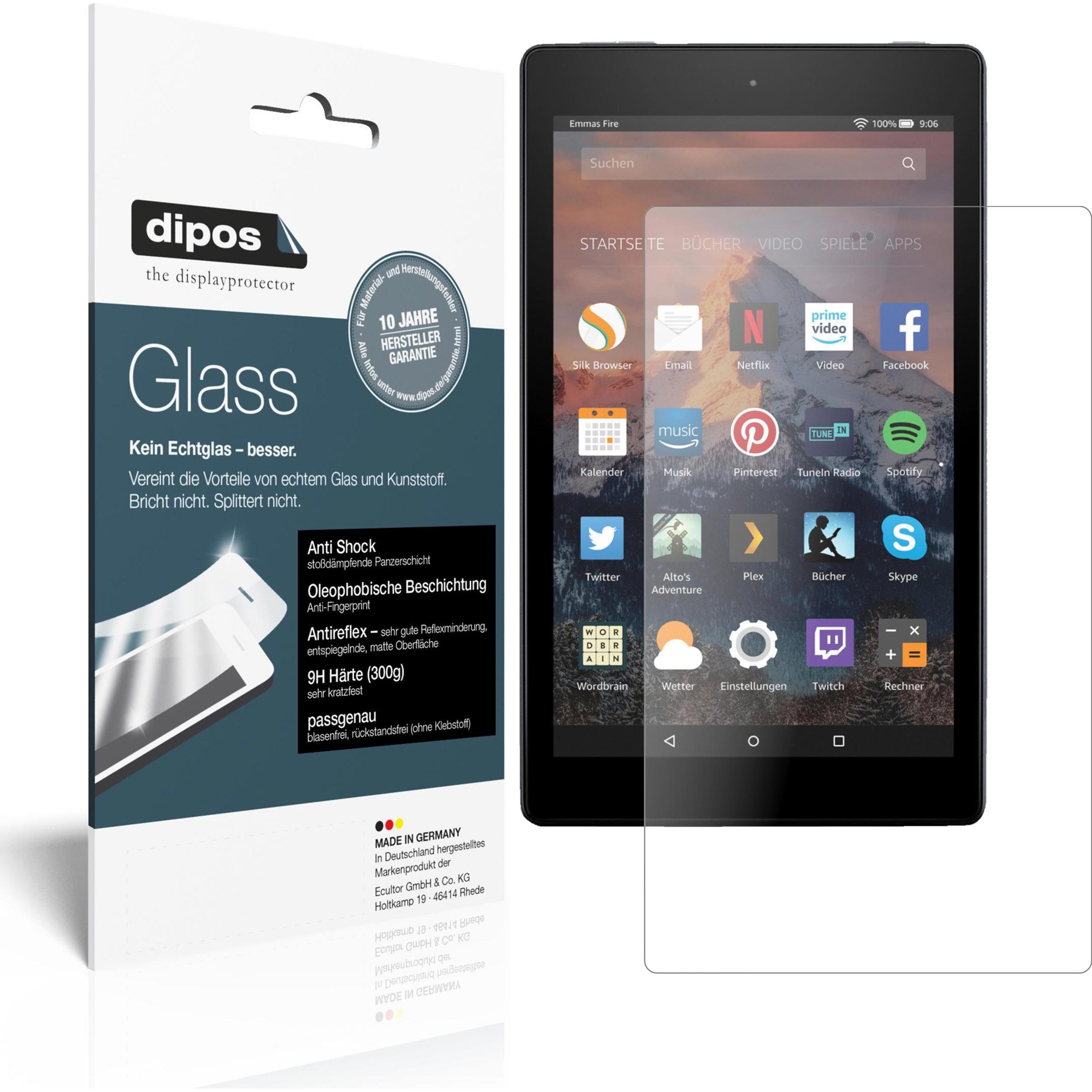 Dipos Displayschutz Anti-Shock (2 Stück, Fire HD 8 Plus (2020)), Tablet Schutzfolie