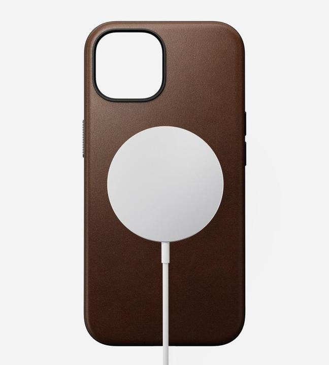 Immagine prodotto Nomad Cover posteriore in pelle moderna per iPhone 15 Marrone (Apple iPhone 15)