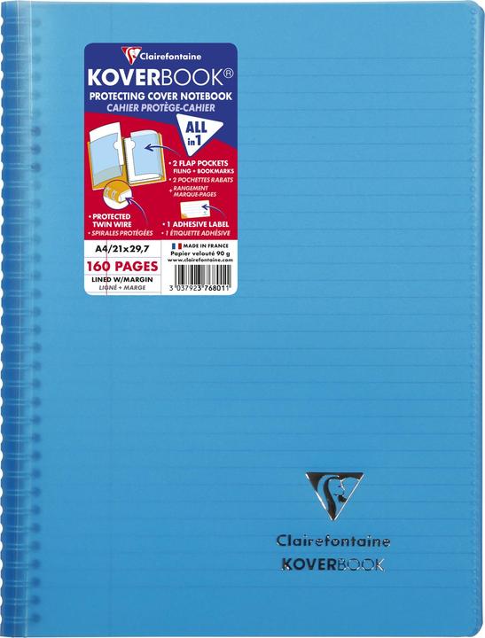 Produktbild Clairefontaine Koverbook (A4, Liniert, Weicher Einband)