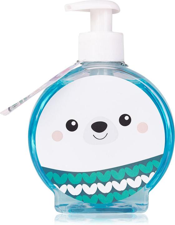 Accentra Hand soap BEARY CHRISTMAS in pump dispenser, motif: polar bear, 350ml, fragrance: peppermint swirl (Liquid soap, 350 ml)