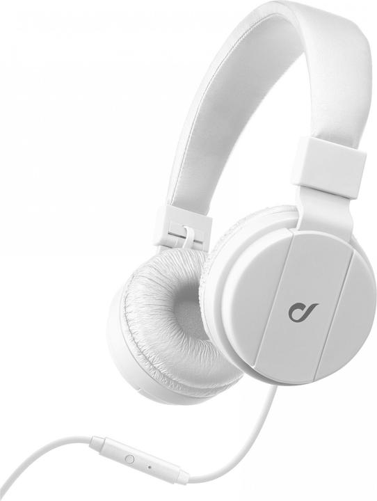 Produktbild Cellularline Headphones with microphone, white (Kabelgebunden)