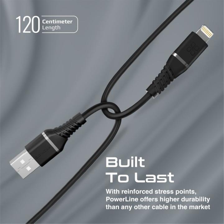 Produktbild ProMate PowerLine-Ai120 Black Lightningkabel (1.20 m)