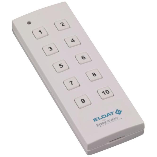Eldat Handsender RT34-5010E-01-0 10 - Kanal, signalweiss RAL9003, Automatisierung