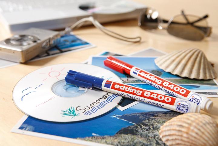 Produktbild Edding 8400 CD-Marker farbsortiert 0,5 - 1,0 mm, 4 St. (Mehrfarbig, 1 mm, 4 x)