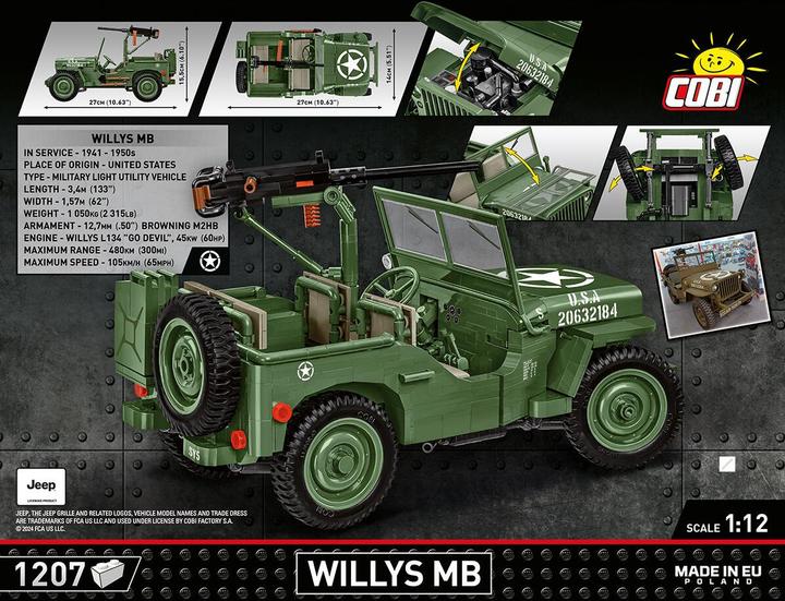 Produktbild Cobi 2805 Willys MB & M2 gun