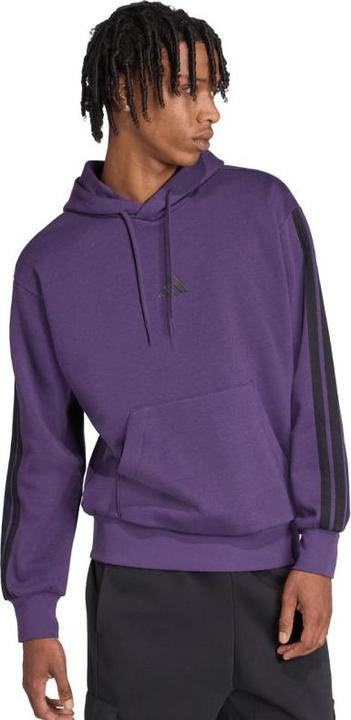 Produktbild Adidas Herren Essentials 3-Streifen Fleece Lila Sweatshirt (M)