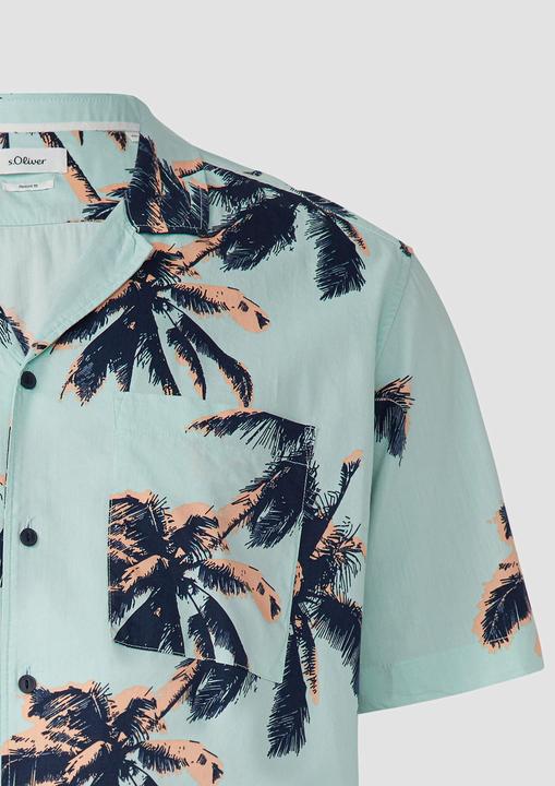 Produktbild S.Oliver Hemd Resort Fit: Kurzarmhemd aus Viskosemix (XXL)