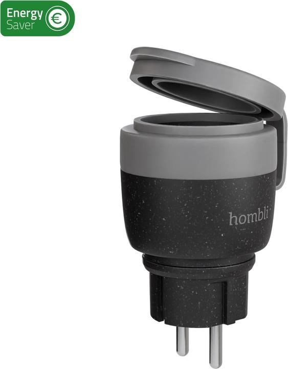 Actual product image Hombli Smart Outdoor Socket EU V2, Black