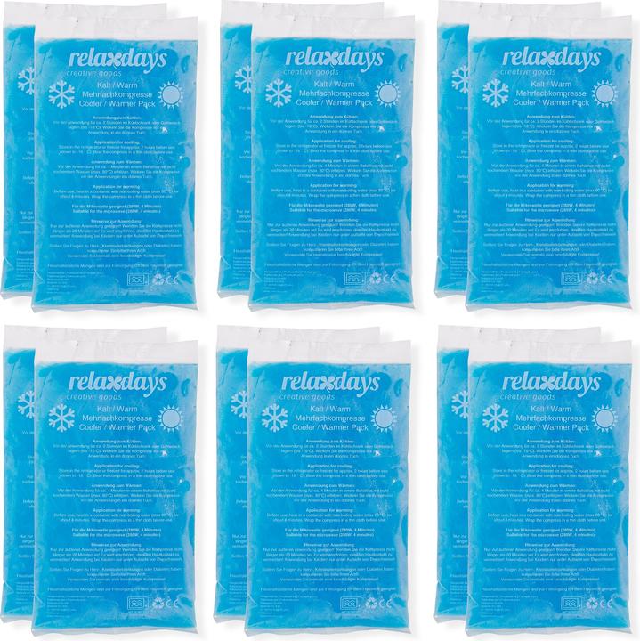Valeurs nutritives et ingrédients Relaxdays 12x pad de refroidissement (12 x, 1290 g)