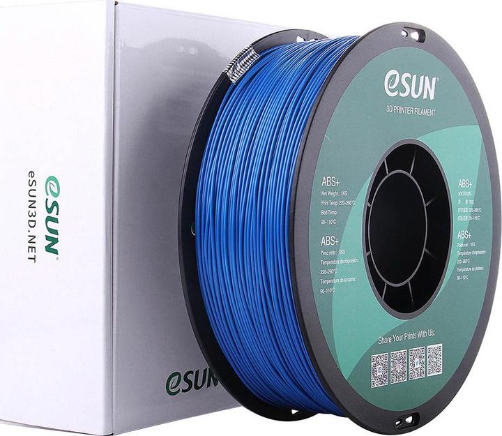 Productafbeelding eSUN ABS+ 1,75mm Blauw 1kg 3D Filament (ABS, 1.75 mm, 1000 g, Blauw)