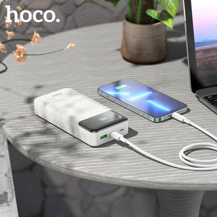 Actual product image Hoco IÅ¡orinÄ- baterija Power Bank J102A PD20W+QC3.0 baltas