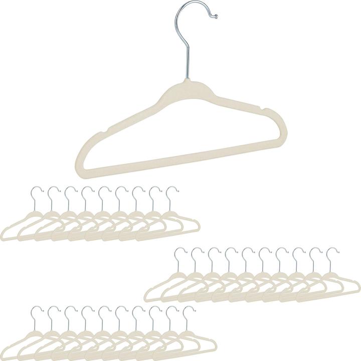 Relaxdays Velvet Coat Hangers pour les enfants (30 x)
