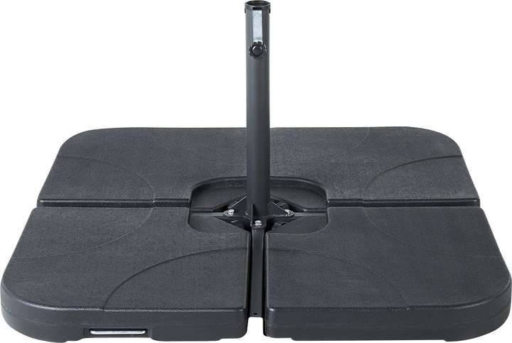 Immagine prodotto Beliani Supporto per ombrellone nero con base a croce 100 x 100 cm VICCHIO