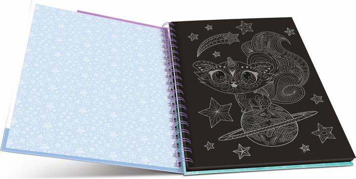 Produktbild Nebulous Stars Malbuch mit schwarzen Seiten