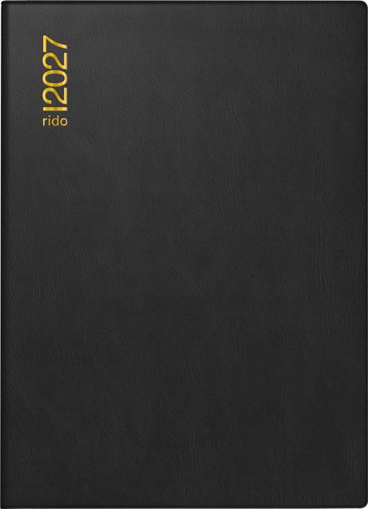 Produktbild Rido Taschenkalender Kunststoff schwarz (A6)
