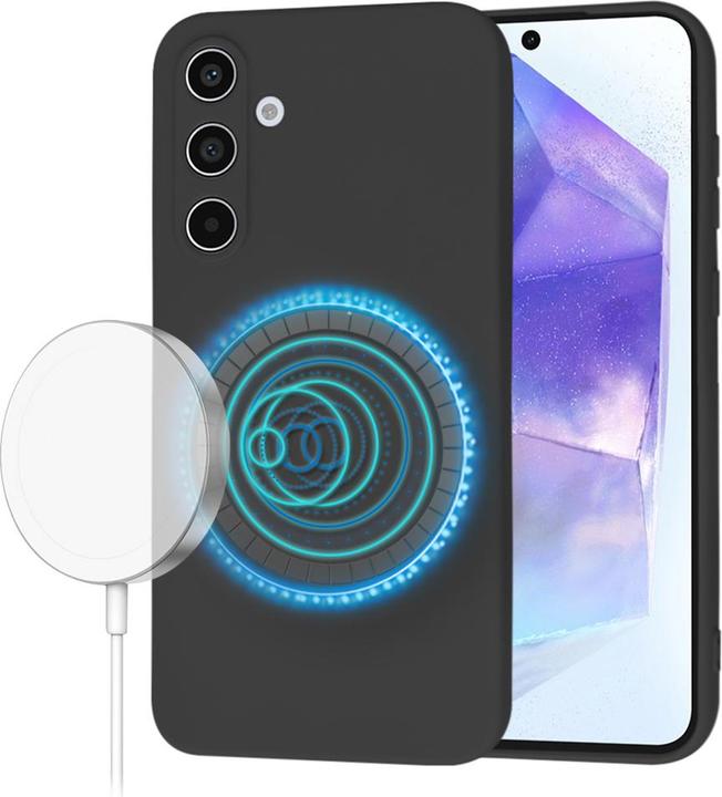 Produktbild Techsuit - SoftFlex MagSafe - Samsung Galaxy A55 5G - Black (Samsung Galaxy A55)
